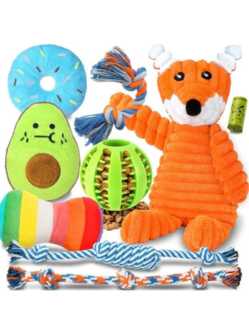 9 Pack Luxury Puppy Toys for Teething Small Dogs
